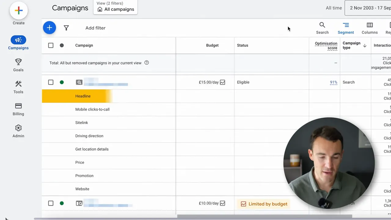 segmentatie op click type met driving directions en get location details